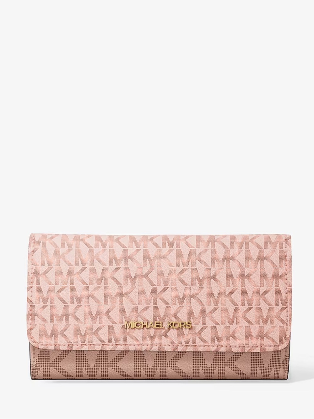 Michael Kors Blush Pink MK Logo Trifold Wallet - Picture 7 of 9